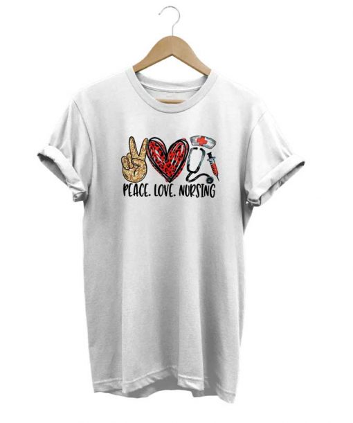 Diamond Peace Love And Nursing t-shirt