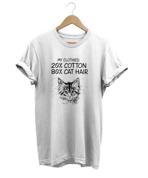 20 Cotton 80 Cat Hair t-shirt