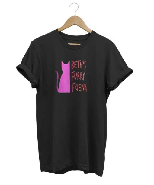 Beth Stern Cute Pink cat t-shirt