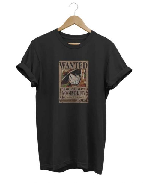 Luffy Wanted Poster t-shirt