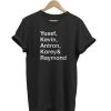 Yusef Kevin Antron Korey Raymond t-shirt