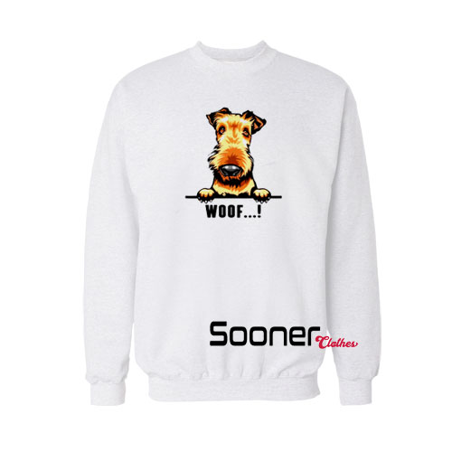 Airedale terrier dog fumy sweatshirt