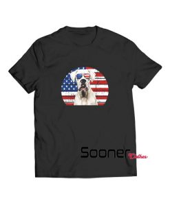 Boxer Dog Patriotic American t-shirt