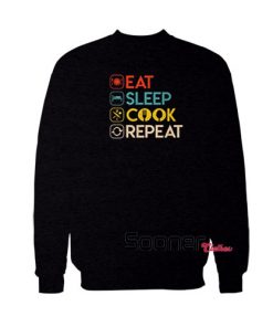 Chef Eat Sleep Cook Repeat sweatshirt