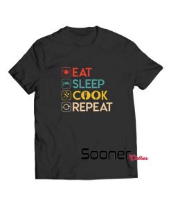 Chef Eat Sleep Cook Repeat t-shirt