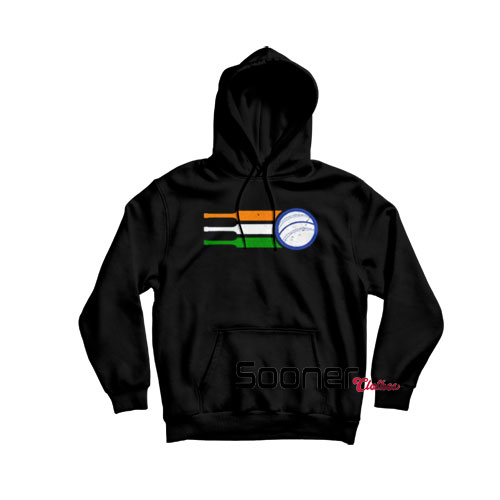 Indian Cricket Fan Flag hoodie