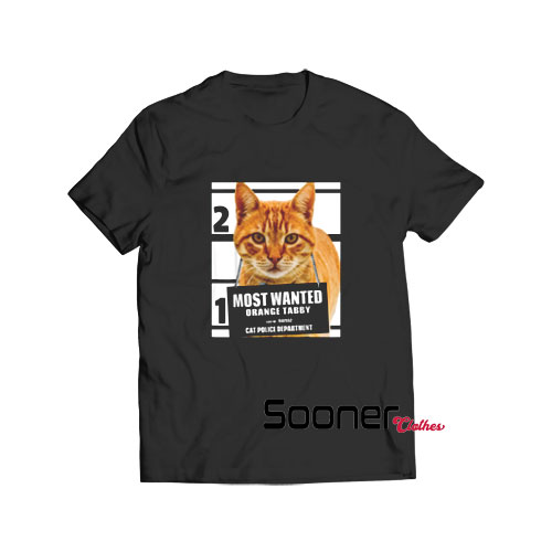 Most Wanted Orange Cat t-shirt