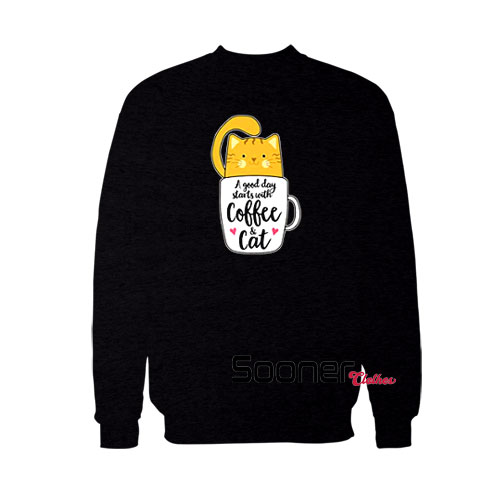 Orange Cat Coffee Mug Cat sweatshirt