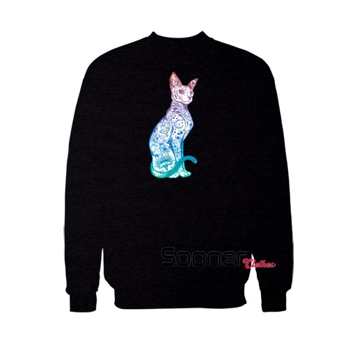 Pastel Goth Sphynx Cat sweatshirt