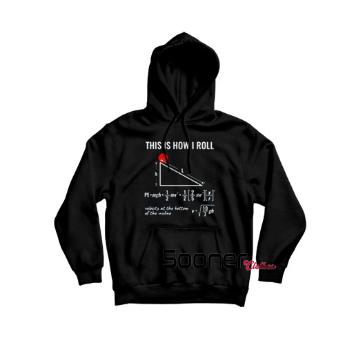 Physics Equation Rolling Ball hoodie