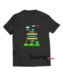 Dad by day gamer by night t-shirt