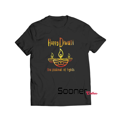 Happy Diwali Deepawali Lamps t-shirt