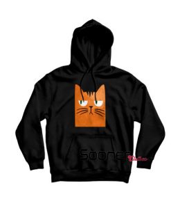 Orange cat with attitude hoodie
