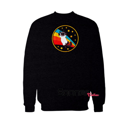 Siamese Cat Bicolor Space sweatshirt