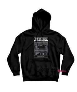 Writer Nutrition Facts hoodie
