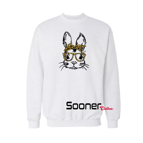 Bunny Leopard Easter Day sweatshirt