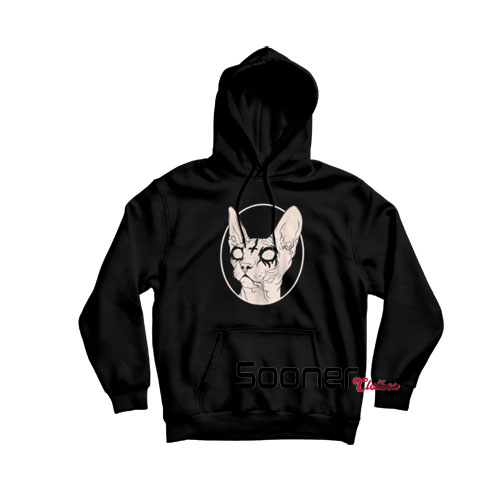 Death Metal Sphynx Cat hoodie