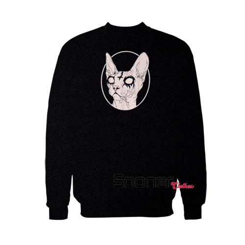 Death Metal Sphynx Cat sweatshirt