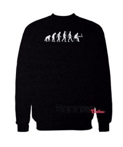 Evolution of Man Computer sweatshirt