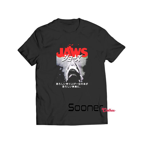 Jaws kanji poster t-shirt