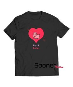 Valentines Hogs and Kisses t-shirt